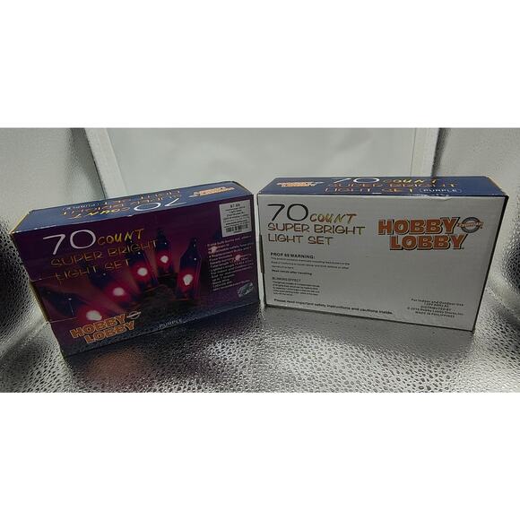 Hobby Lobby 70ct Purple Halloween String Lights Indoor/Outdoor 2016 - Picture 8 of 8